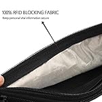 Ryaco Money Belt, Slim Passport Holder RFID Blocking Hidden Wallet Travel Essentials Pouch for Women Men With Adjustable Strap Waist Bag to Protect Cash, Credit Cards and Documents - Image 2