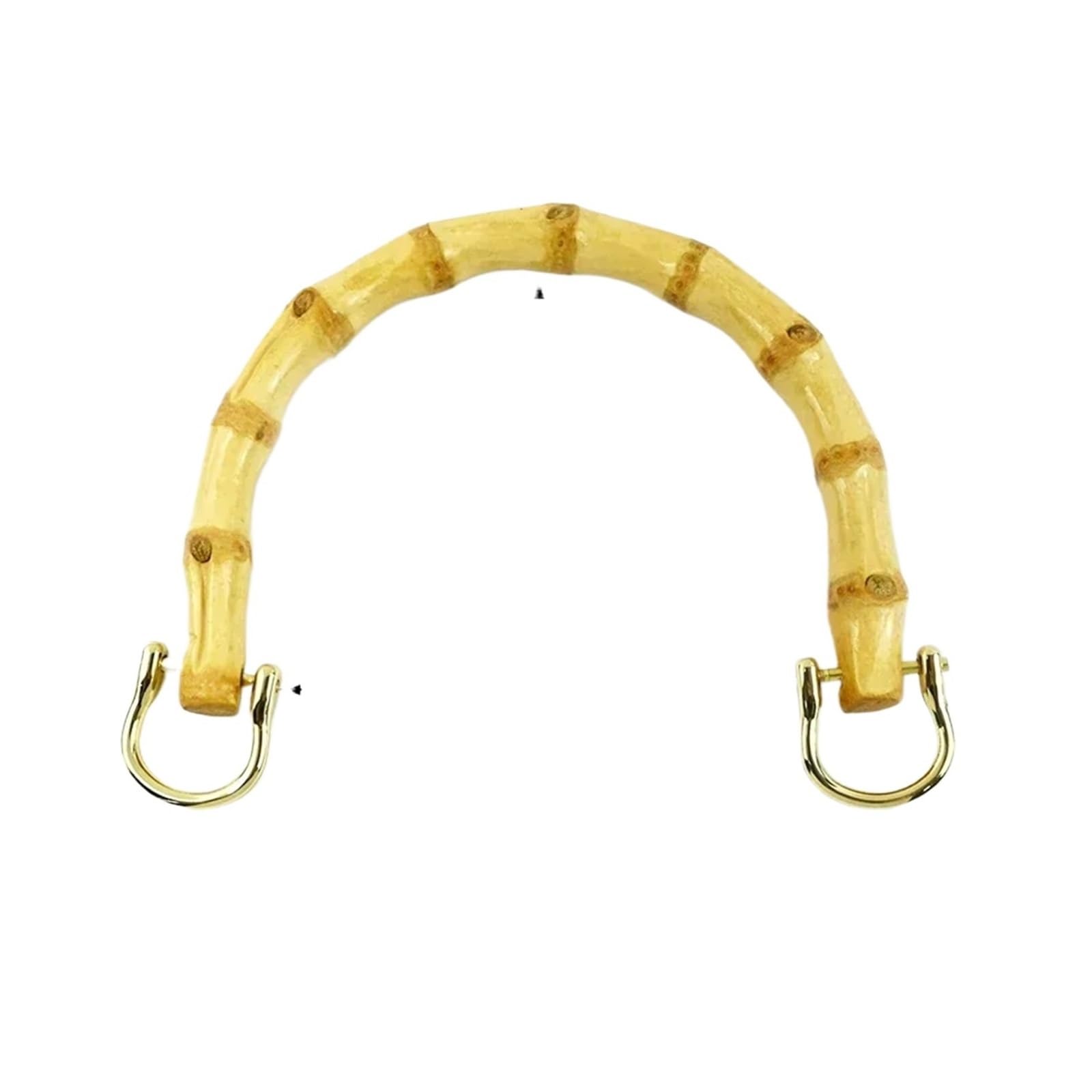 PVUVTNAHW 2/4Pcs 12cm Natural Bamboo Handles For Women Handbag Handle Purse Frame DIY Handmade Making Bags Accessories(Gold,4Pcs)