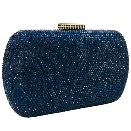 Image of Boutique De FGG Mini Rhinestone Clutch Purse,Evening Bags and Clutches for Women Formal,Crystal Clutch Bag Wedding Handbags