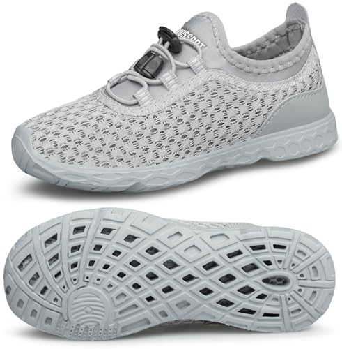 Image of DOUSSPRT Water Shoes for Kids Boys Girls Quick Dry Beach Sports Swim Pool Aqua Shoes for Toddler /Little Kid /Big Kid