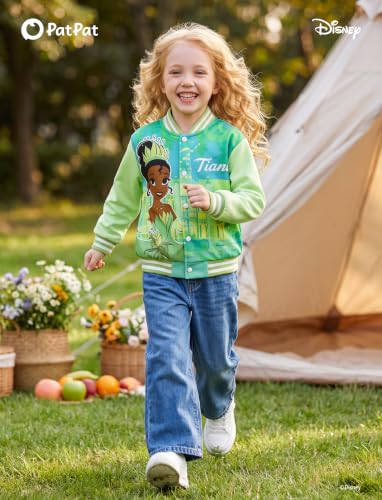 Image of Disney Girl & Boy Varsity Bomber Jacket Fall Sweatshirt Toddler to Big Kid