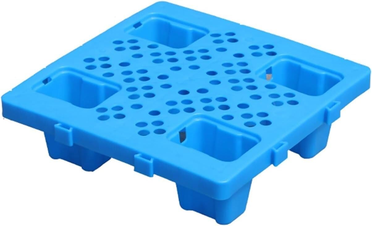 HynJGih MekUk Plastic Pallets Waterproof Storage Grid Mats, Lightweight Nestable Floor Trays For Warehouses, Supermarkets for Kennel, Garden, Basement, Patio(50x50x12cm)
