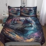 [3D-gedrucktes Bettwäsche-Set]: versteckter Reißverschluss, gute Nähte, umweltfreundlicher 3D-Druck, gute Haptik. Luxuriöses Aussehen, leicht zu reinigen