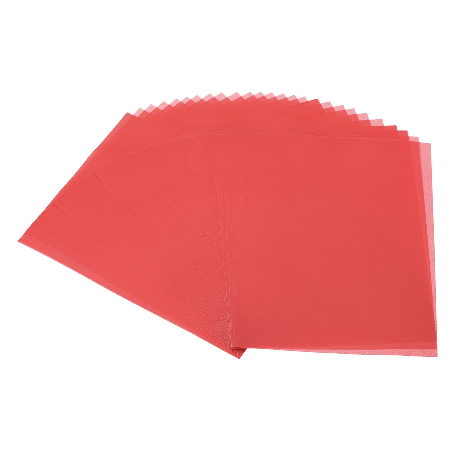 PATIKIL 30 Sheets Vellum Paper 8.5x11inches, Printable Translucent Paper 100GSM Colored for Invitations Laser Inkjet Printing Card Making Crafting Wedding Tracing, Dark Red