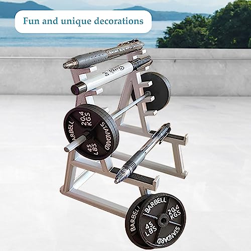 Les-Theresa Squat Rack Pen Holder, Funny Stationary Organiser Barbell Rack Pen Holder - Image 4
