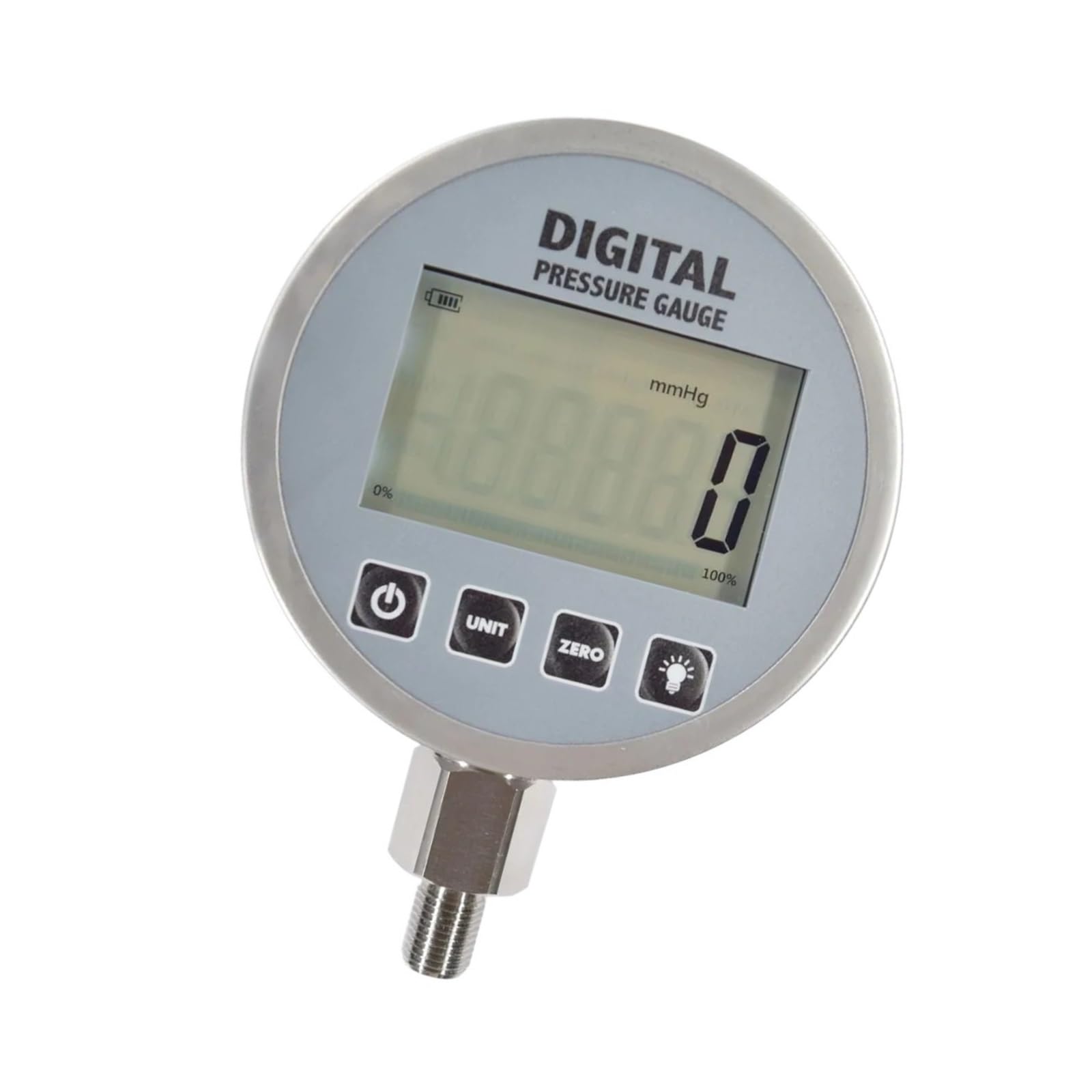 Manómetro digital, precisión 0,2 G1/4 Manómetro industrial de acero inoxidable Herramientas de medición de líquidos(0-4Mpa)