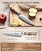 XINZUO 5.2-inch Damascus Steel Petty Knife,67-layer Steel,Perfect for Cutting Fruit and Vegetables Peeling Multipurpose Kitchen Knife with Figured Sycamore Handle