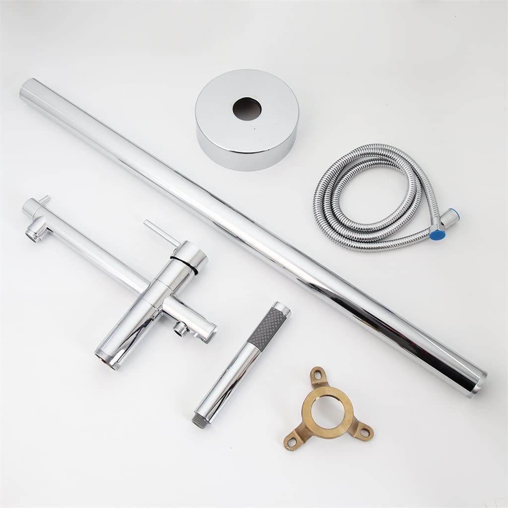 Set Doccia con Vasca da Pavimento, Set Vasca con Rubinetto Caldo e Freddo, Set Rubinetto con Doccia in Ottone