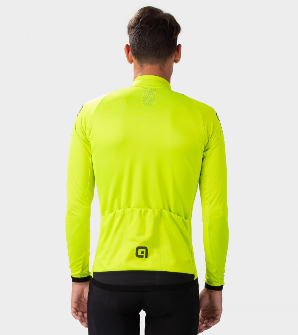 Doudoune Légère ALE' Homme – Jaune Fluo, Fabriquée En Italie, Avec étiquettes