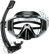 KUYOU Snorkeling Gear for Adults - 180° Wide View Snorkel Mask and Full Dry Top Snorkel Set for S...