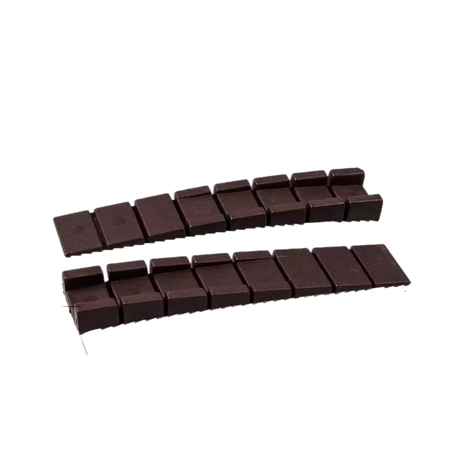 Wedges 10 PCS Flexible Plastic Wedges Shims Leveling Table Furniture Levelers Shim Pads For Door Cabinet(Brown-10pcs)