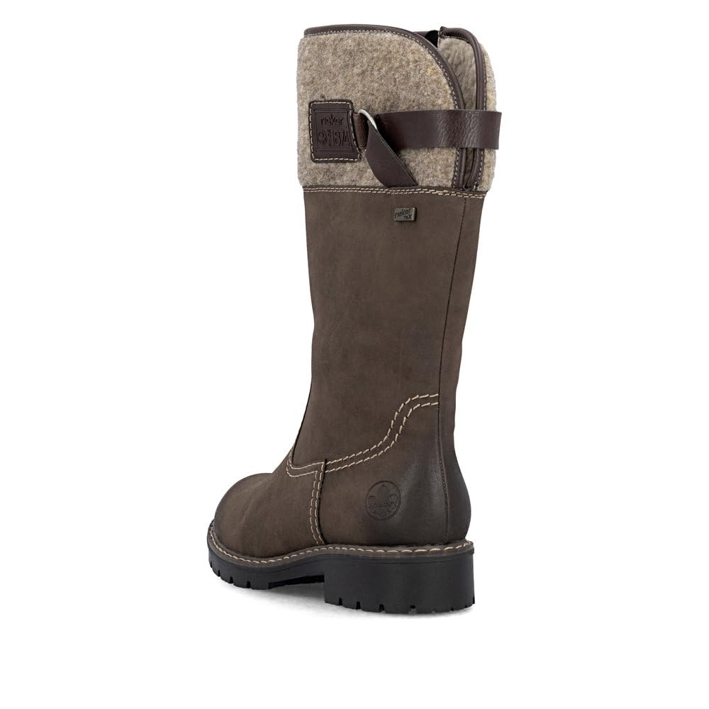 Rieker Damskie buty zimowe Y9190, damskie kozaki, wodoodporne, RiekerTEX
