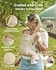 GROWNSY Baby Carrier Newborn to Toddler, Cozy Baby Wraps Carrier, Ergonomic Baby Carrier with Head Support, Cream #3