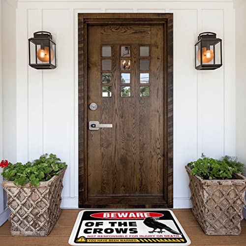Paillasson extérieur Beware of Crows | Tapis d'entrée 65x90