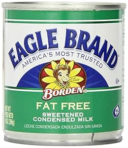 Eagle Brand Fat Free Sweetened Condensed Milk (3 Pack) 14 oz Cans - SET OF 3