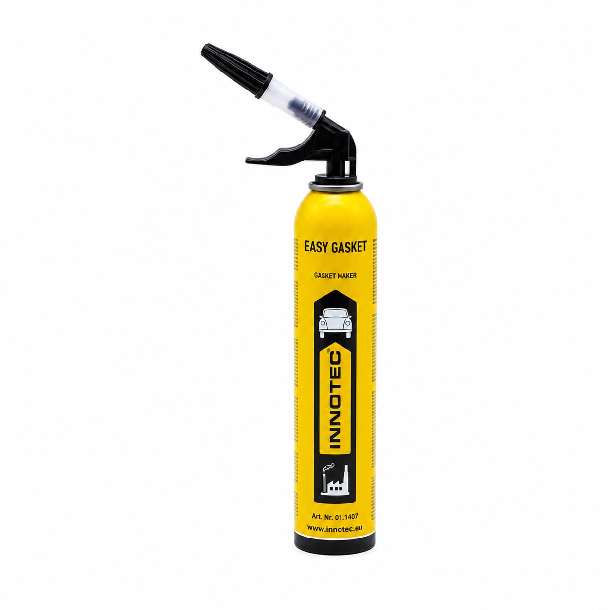Innotec Sigillante motore Easy Gasket – Sigillante, guarnizione testa cilindrica, guarnizione per vasca d'olio, nero ad alta temperatura, guarnizione liquida – ingranaggi motore guarnizione coppa olio