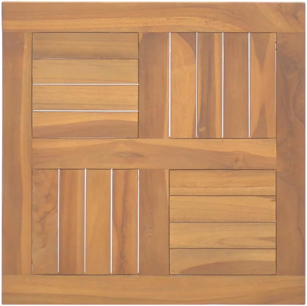 Square Table Top 50x50x2.5 cm Solid Wood Teak