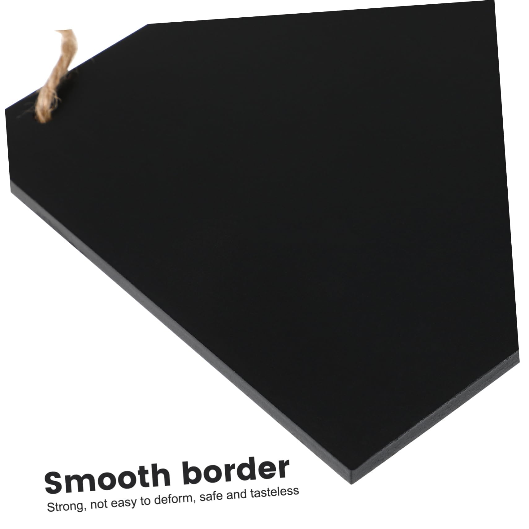 Lavagna Cancellabile per Messaggi 26x14 Cm in Mdf Corda da Appendere, Lavagnetta Sospesa per Esposizione e Comunicazione in Ufficio e Scuola