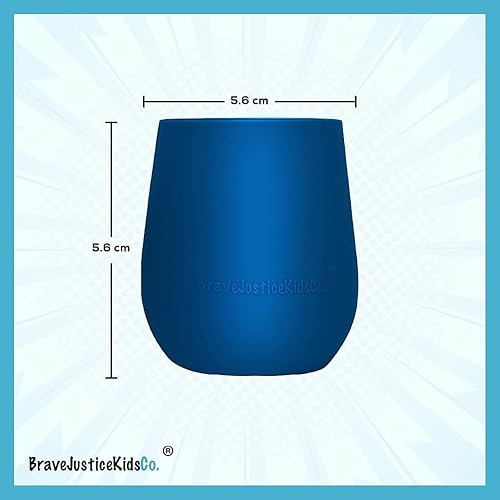 Miniatura 7 de Teenie Tiny Vasos de silicona para el destete (2 unidades) (Mauve y Blue Fusion)