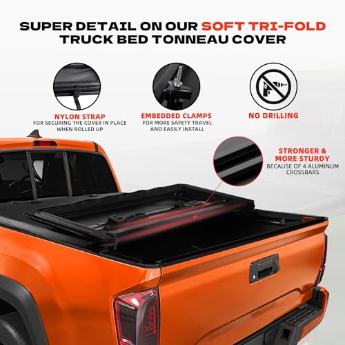 Soft Tri-Fold Cover for 5.5FT Bed