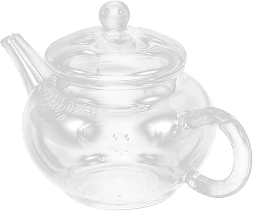 Tea Party - Tetera de vidrio para sala de té, tetera portátil con infusor