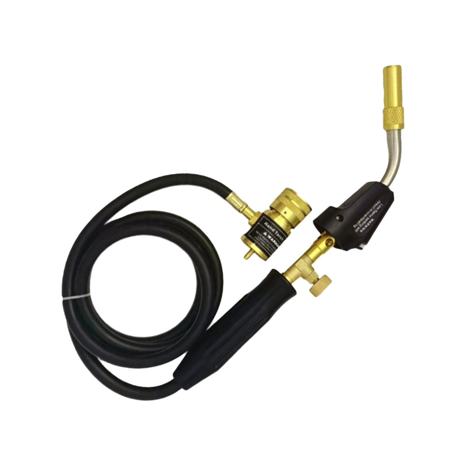 Palnik propanowy Zapłon Dmuchawa spawalnicza Wąż 5 stóp Mapp Palnik gazowy Palnik do grilla Wielofunkcyjna latarka Blokada płomienia Palnik spawalniczy, podwójnie regulowany(Single Adjustable)