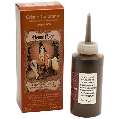 Henne Color Golden Brown Henna Hair Colouring Cream 90 ml Cover