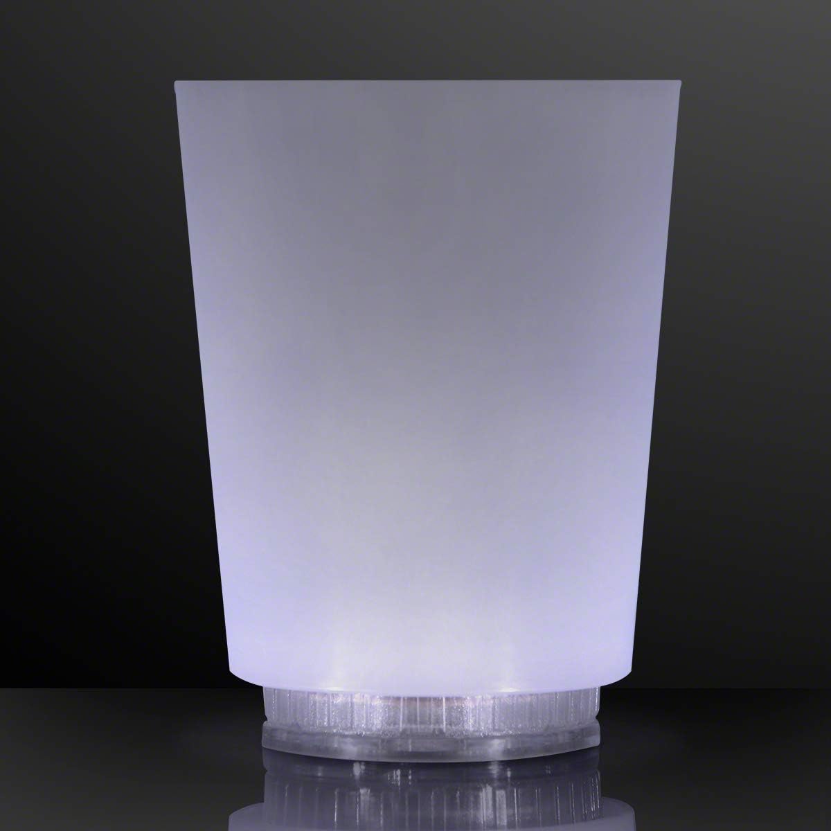 FlashingBlinkyLights Soft Glow White Light Party Cups (Set of 4)