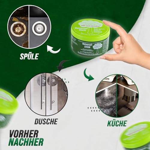 Universalstein grüner weißer Reinigungsstein Putzstein Reiniger Stein Größe I 650 g – Ansicht 5