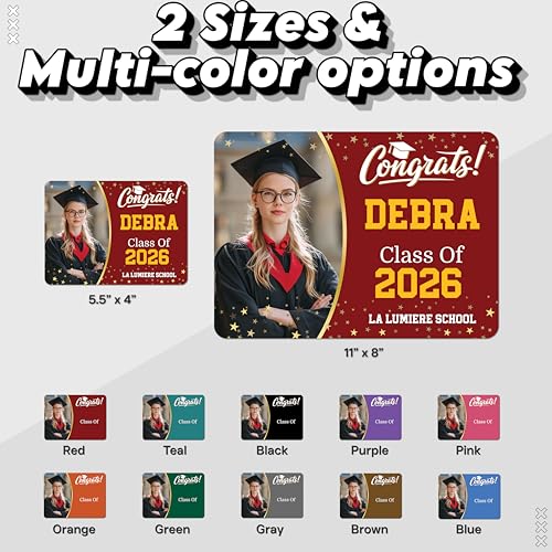 Imán decorativo personalizado Senior Class of 2027 miniatura 2