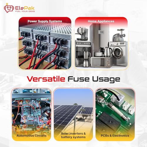 Image of 6x30mm Glass Tube Fast Blow Fuse, 60 Pcs, 0.1A to 20A, 250V AC