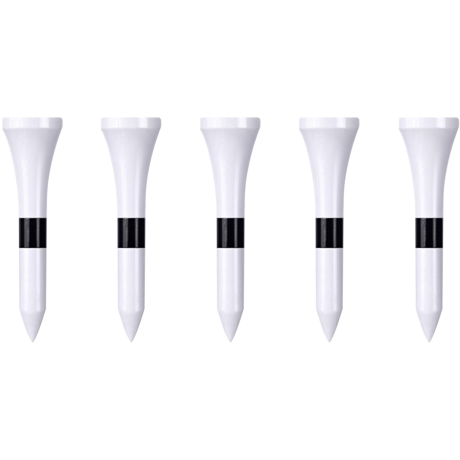 Zivisk Bamboo Golf Tees 38mm 100 Count, 1-1/2 inch Small Wooden Golf Tees - White — image 1