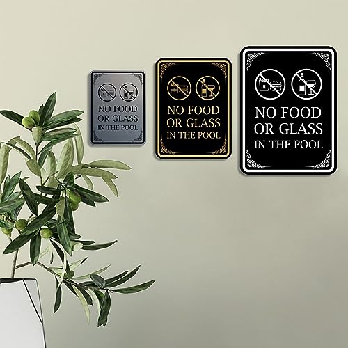 Señal para piscina para puerta o pared de 6x8 pulgadas miniatura 2