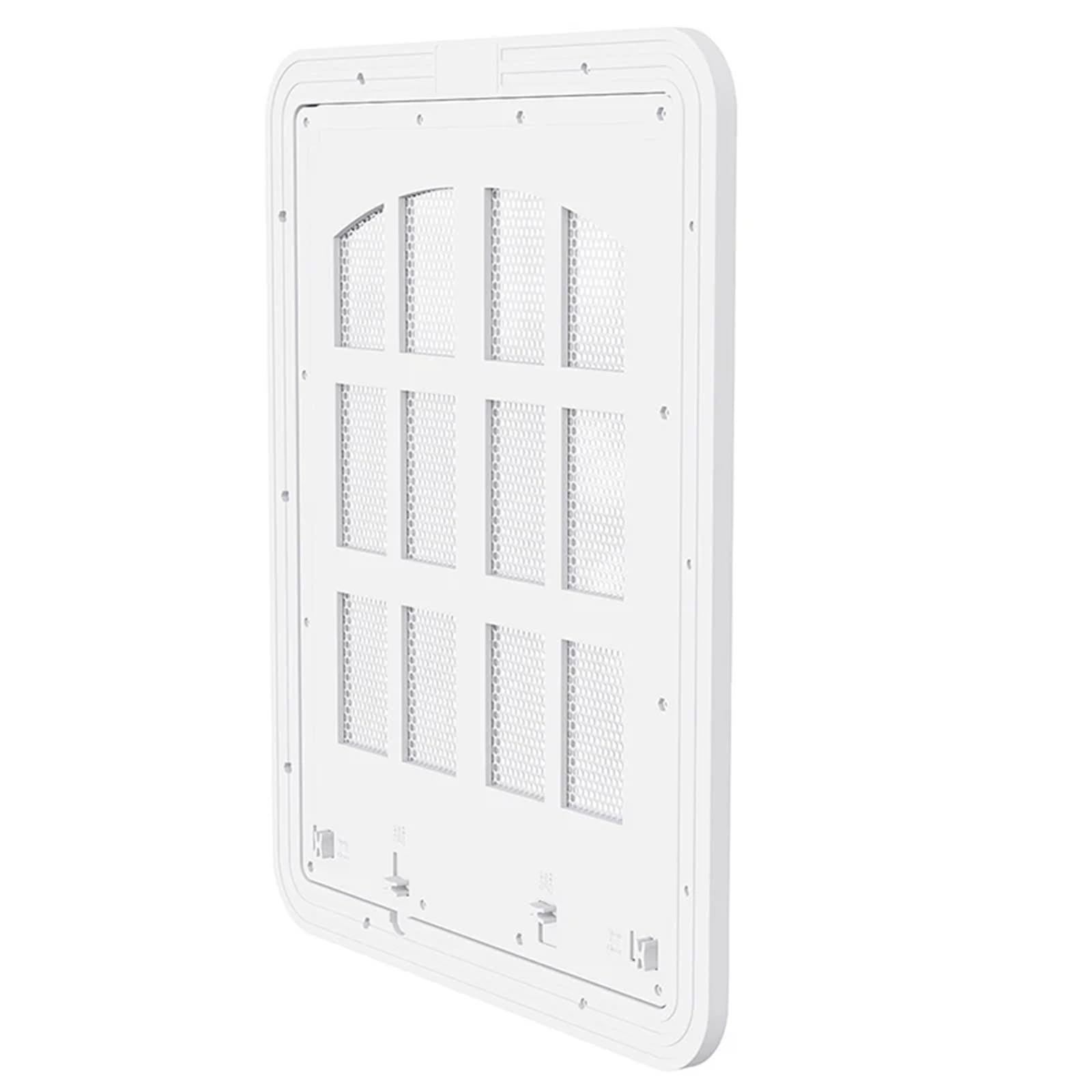 Puerta mosquitera Grande for Perros con Solapa de Apertura for Perros con 4 entradas y Cierre automático for Perros y Gatos. Puerta Mascotas con Cerradura(White,L)