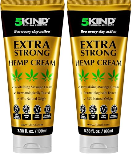 5kind Crème au chanvre ultra puissante 100ml - Huile de chanvre et...
