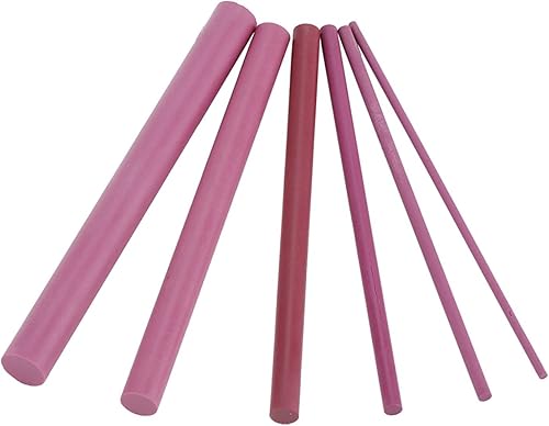 Miniatura 4 de Piedra de afilar cilíndrica, 6 piezas de 3000 granos de piedra de aceite de pulido de rubí, accesorio de afilado de piedra de aceite para todos los