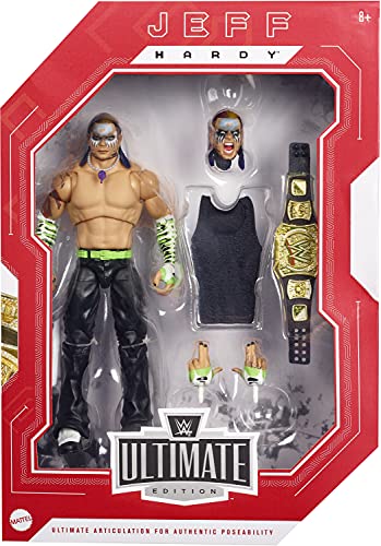 WWE HCH14 - Jeff Hardy Actionfigur Ultimative Edition, ca. 18 cm groß, ab 8 Jahren – Bild 7