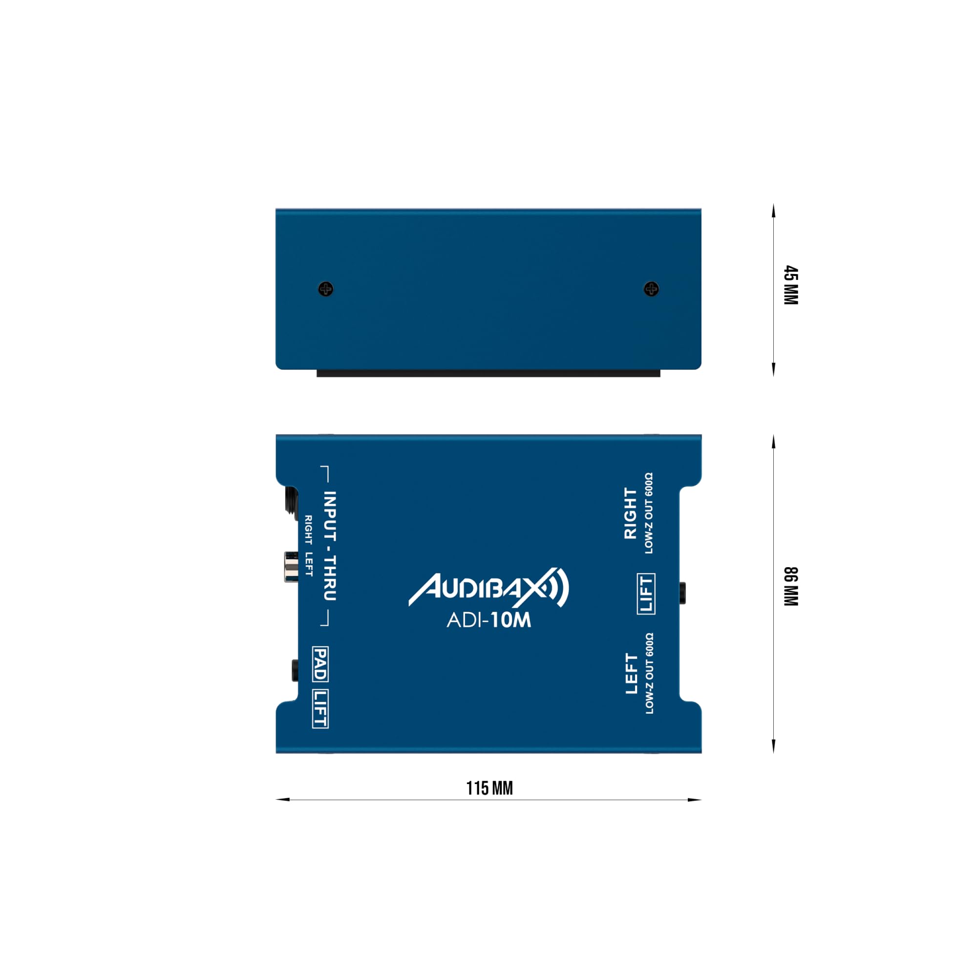 Audibax ADI-10M Caja DI Pasiva de 2 Canales