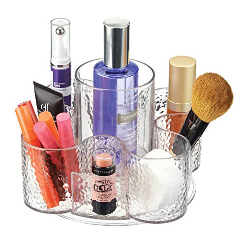 InterDesign 洗面所 化粧品 メイク 小物 収納 ボックス オーガナイザー Spinning クリア 52759EJ
