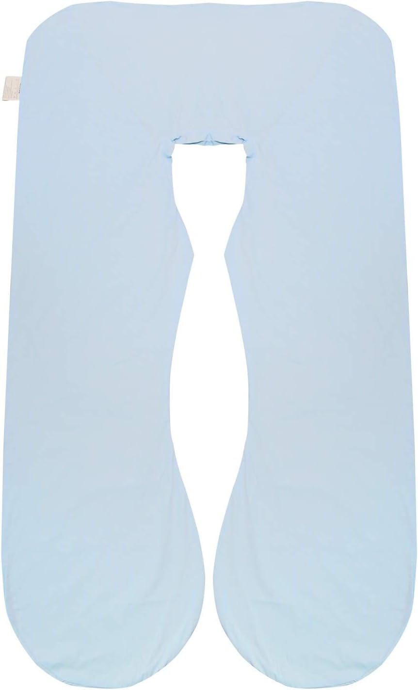 Pregnancy Pillow Cover/U Shaped Pillow Cover/Pregnancy Pillow Case/Maternity Pillow Case/Pillowcase with Removable Cotton Cover 57x30 Inch for Pregnancy Pillow Blue