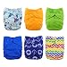 Babygoal Baby Adjustable Reuseable Covers, Cloth Diaper Cover For Fitted Diapers And Prefolds, 6pcs baby boy clothes 6DCF03