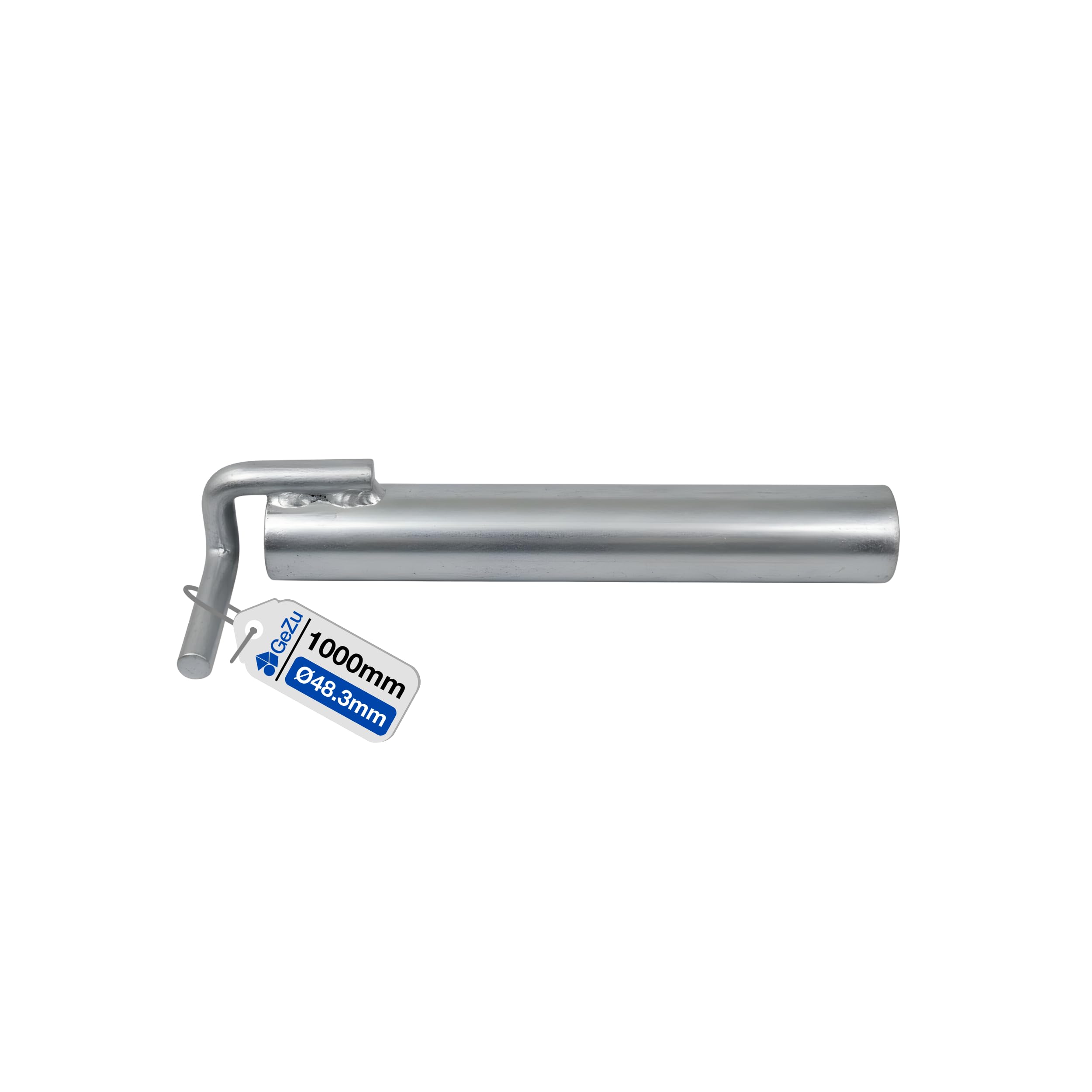 GeZu Impex Ancrage en tube d'acier pour échafaudage Galvanisé à chaud 1000 mm système support construction fixation