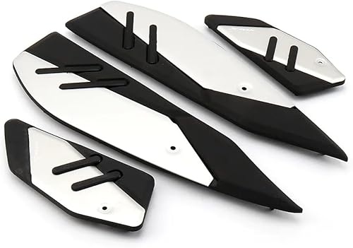 Paneles de pie de motocicleta compatibles con Yamaha X-MAX 300 2023 2024 antideslizante reposapiés estriberas almohadillas de placa de pedal (juego