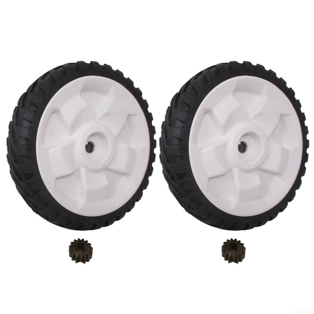 Juego de piñón y rueda de cortacésped de 8 pulgadas 137-4835 131-5399 para kit de repuesto de rueda de cortacésped Toro para tractor de césped autopropulsado, montaje de rueda delantera, repuesto de