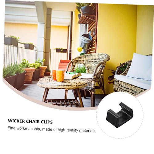 GANAZONO 8 Pçs Cadeira De Vime Em Forma De U Fivela De Grampo De Móveis De Vime Clipe Seccional Ao A