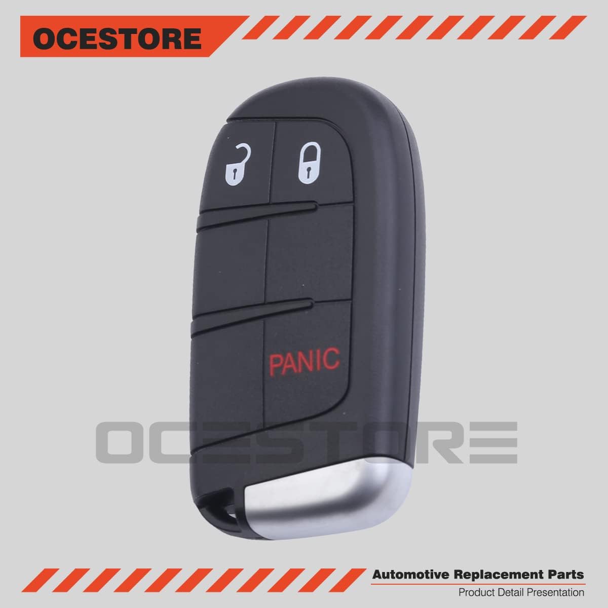 OCESTORE 3 Button Car Key Fob Keyless Entry Remote Replacement for 2014-2019 Grand Cherokee Replace M3N-40821302 68143502