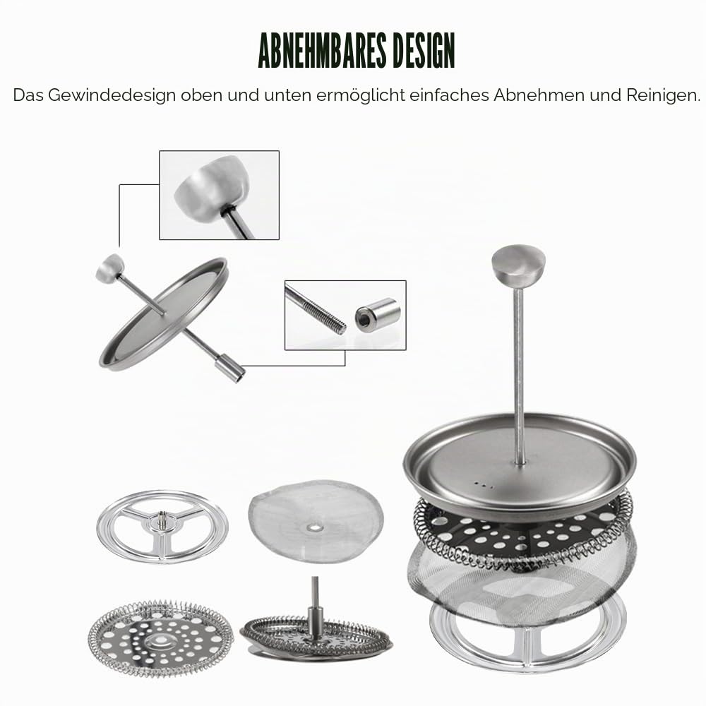 Lixada Camping Titanium Kaffeetasse 750ml Tragbar mit Deckel