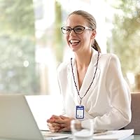 Vista 45 de Cordón para mujer, cordones con cuentas para tarjetas de identificación, soporte para profesores, llavero y correa para collar para mujeres y niñas