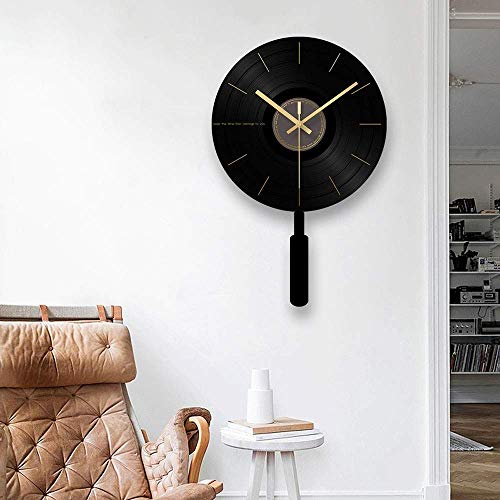 Horloge murale design microphone pendule acrylique verre trempé - 3