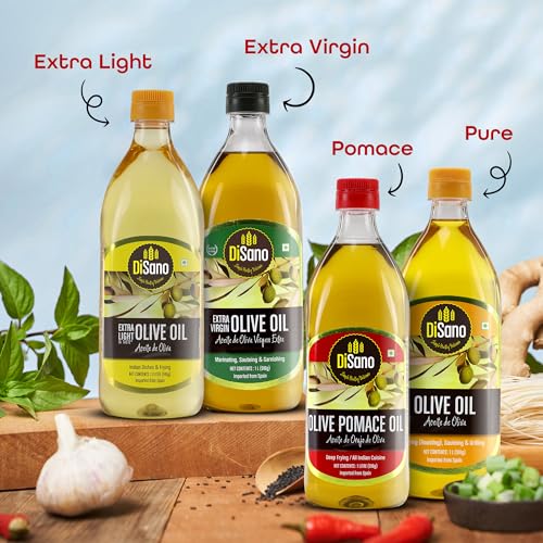 Image of DiSano Olive Pomace Oil 5L, Ideal for all Indian Cooking and Deep Frying (Pack of 2)